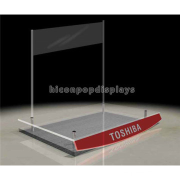 Computer Retail Store Custom Advertising Table Top Transparent Acrylic Tablet Display Stands